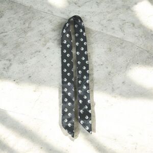 Black floral purse bag twilly